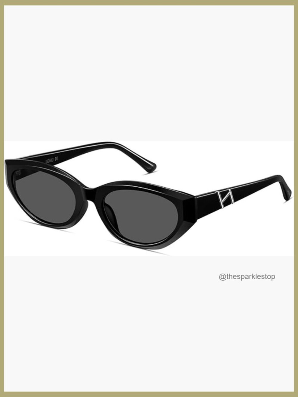 Acetate Cat Eye Sunglasses with UV400 Protection and Case